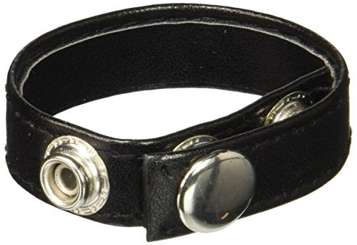 California Exotics Leather 3 Snap Ring