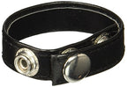 California Exotics Leather 3 Snap Ring