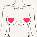 Pastease Love Glow In The Dark Neon Pink Hearts