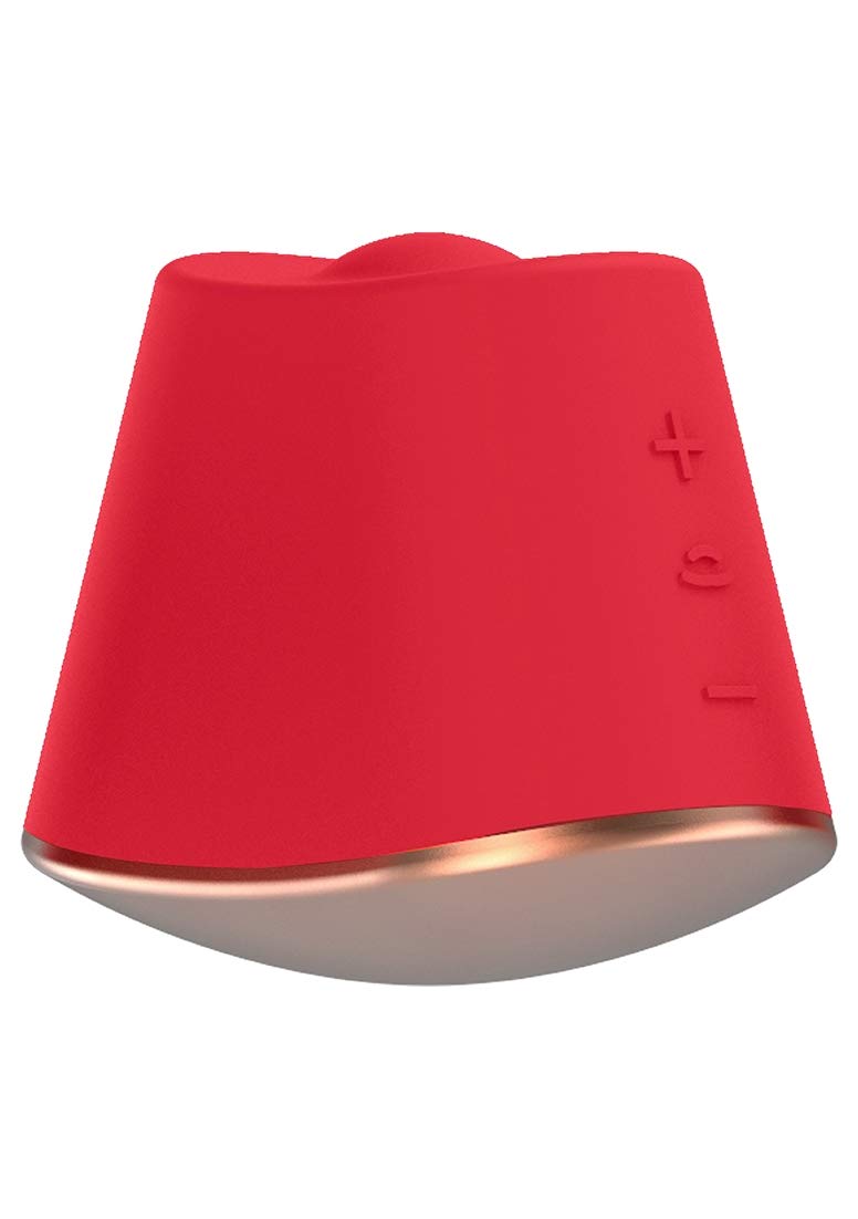 Shots - Elegance Rotating & Vibrating Clitoral Stimulator - Dazzling - Red