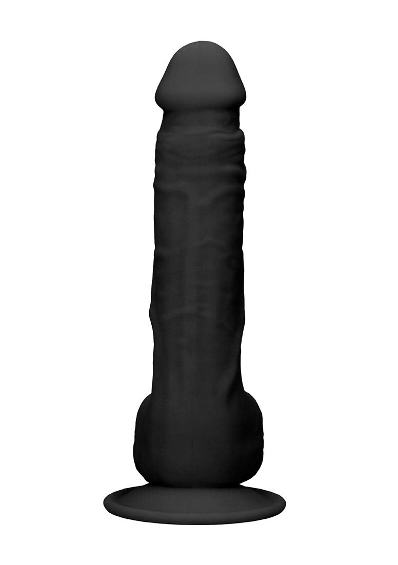 Realrock By Shots America - Silicone Dildo With Balls - 24 Cm - Black