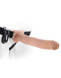 Ff 11In Vibrating Hollow Strap-On Flesh