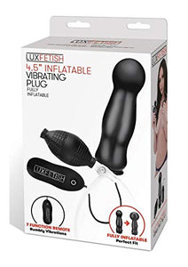 Lux Fetish 4.5&quot; Inflatable Vibr Plug