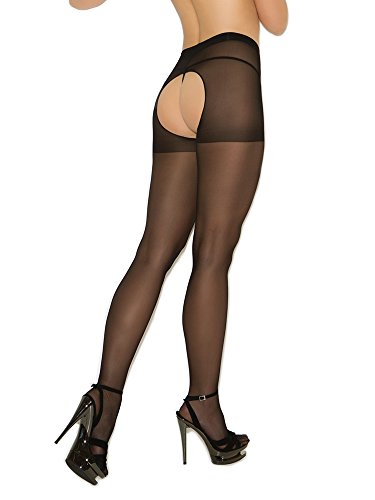 Sheer Crotchless - Black