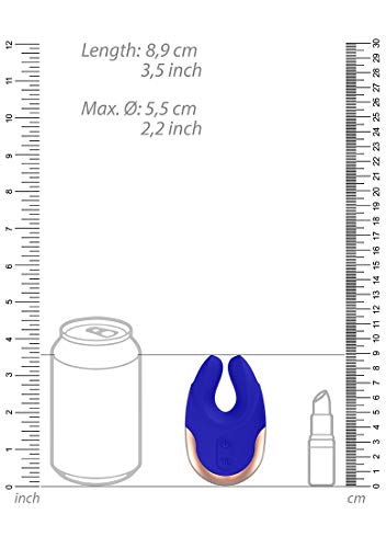 Shots Toys Elegance Dual Motor Clitoral Stimulator Lavish, Blue