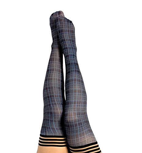 Kixies Debbie Navy Plaid - Size D