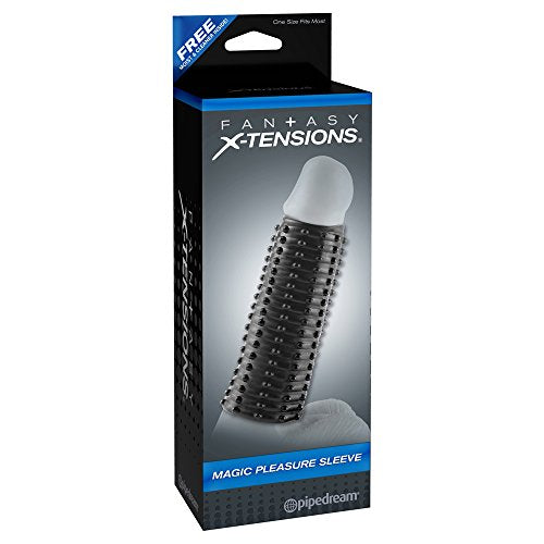 Pipedream Fantasy X-Tensions Magic Pleasure Sleeve Black