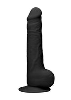 Realrock By Shots America - Silicone Dildo With Balls - 24 Cm - Black