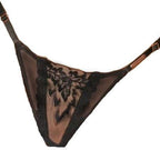 Coquette 82251 Black Label Thong Blkrose Gold Large