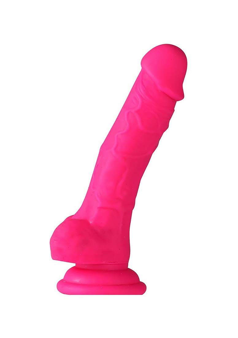 Maia Toys Billee 7 Realistic Silicone Dong Neon Pink 
