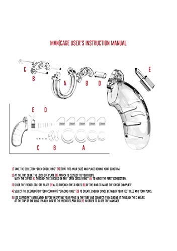 Mancage Chastity 4.5In Transparent Model 04