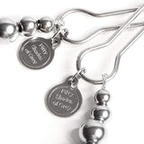 Fifty Shades Of Grey The Pinch Nipple Clamps - Adjustable Weight Metal Nipple Clamps For Sex Pleasure - Silicone Coated Clip - Includes Satin Bag - Silver