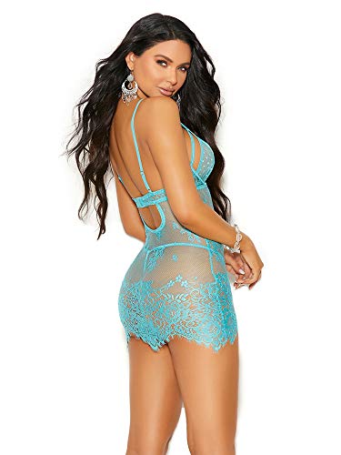 Babydoll & G-String Dusty Turquoise L