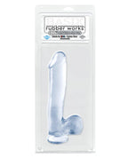 Basix Rubber Works 10In Dong W/Suction Cup Clear
