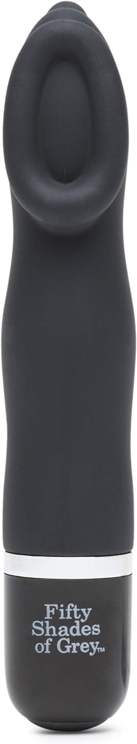 Fifty Shades Of Grey Sweet Touch Black Mini Clitoral Vibrator - Waterproof With 10 Speeds And Patterns
