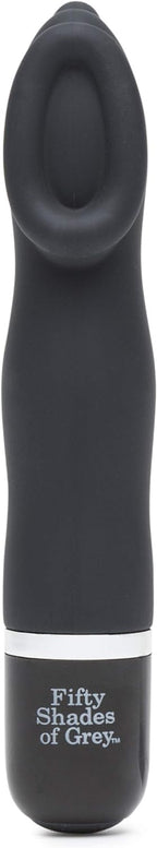 Fifty Shades Of Grey Sweet Touch Black Mini Clitoral Vibrator - Waterproof With 10 Speeds And Patterns