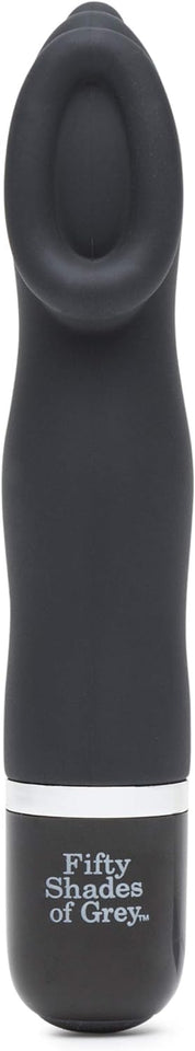 Fifty Shades Of Grey Sweet Touch Black Mini Clitoral Vibrator - Waterproof With 10 Speeds And Patterns