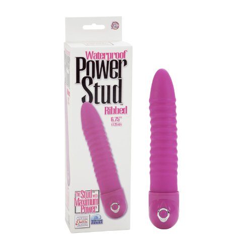 California Exotic Novelties Waterproof Power Stud Ribbed - Pink