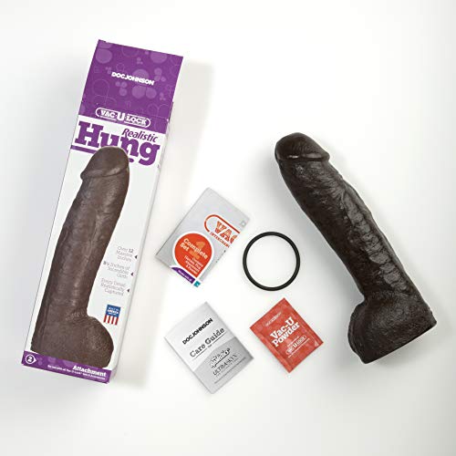 Vac-U-Lock Realistic Hung Black