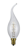 Cal Lighting Lb-7148-25W Candelabra Light Bulb From Edison Bulb Collection In Light Finish, 2.50 Inches