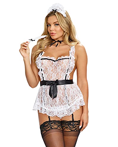 Dg Apron With Ruffle Details Costume Os