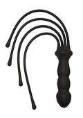 Kink By Doc Johnson The Quad Premium Silicone Whip, Black