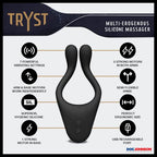 Doc Johnson Tryst Multi Erogenous Zone Massager     Black