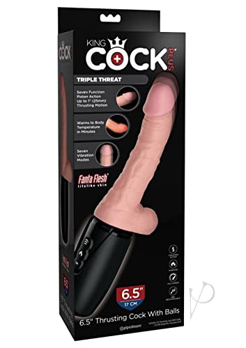 King Cock Thrusting Cock  6.5 Inch With Balls