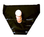 Rubba Wear Peephole Brief, Black, One Size