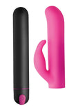 Bang! Xl Bullet & Rabbit Silicone Sleeve Pink