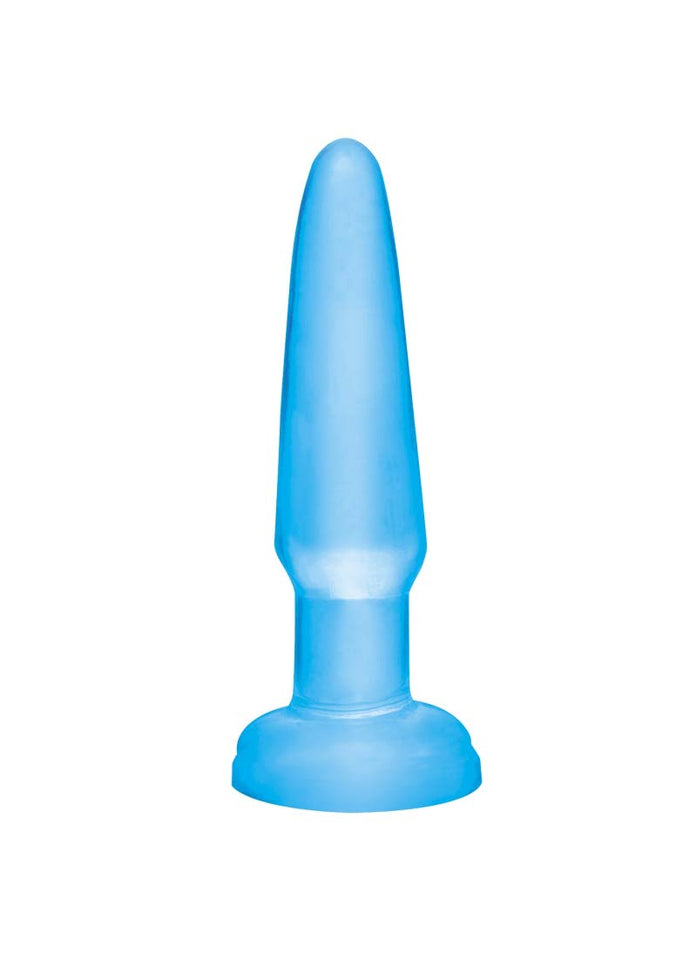 Basix 3.5'' Beginner'S Butt Plug, Blue