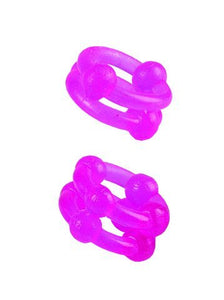 Island Rings Double Stackers- Pink