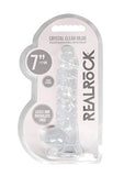 Realrock Jelly Dildo With Balls 7&quot; Clear