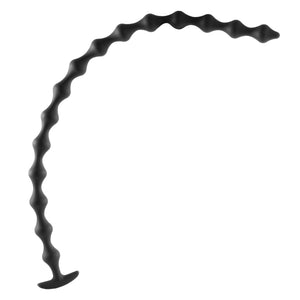 Shkanla 22.8 inch Super Long Anal Beads with 15 Balls, Silicone Butt Plug Anal Chain Flexible Anal Plug, Vaginal Anus Dilator Pr