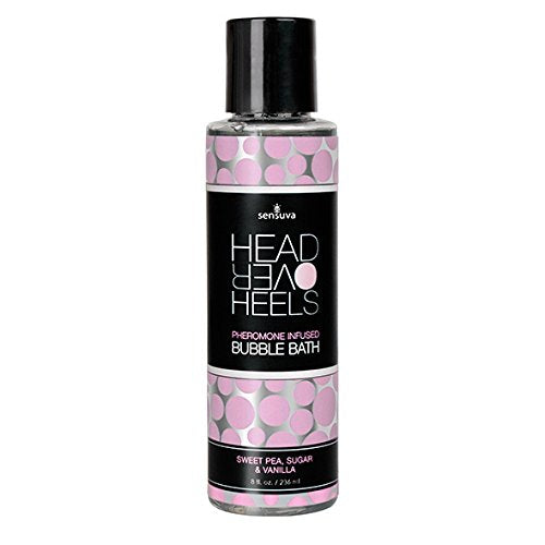 (D) Head Over Heels Bubble Bat Vanilla Sugar Sweet Pea 8Oz