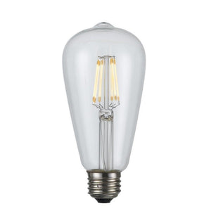 Edison Led Bulb, 6W,22K, E26 Socket Base