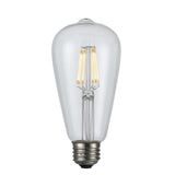 Edison Led Bulb, 6W,22K, E26 Socket Base