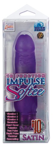 California Exotics 10-Function Impulse Softee Vibrator, Satin