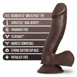 Au Naturel Troy Dildo 6In Chocolate
