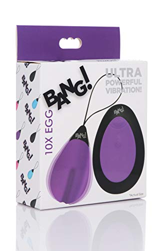 10X Silicone Vibrating Egg - Purple