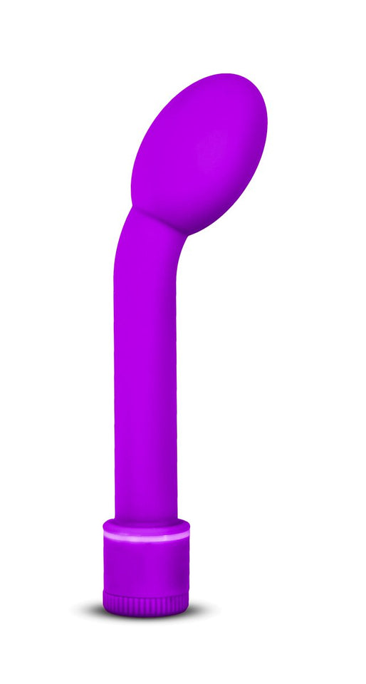 Blush G Slim Petite - G Spot Stimulator Vibrator - Sensually Rounded And Curved Satin Smooth Tip - Adjustable Vibration Speeds - Body Safe Sex Toy For Women - Purple