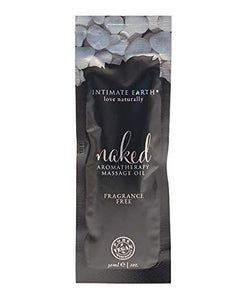 (D) Intimate Earth Naked Unsce Massage Oil Foil Sachet 1Oz