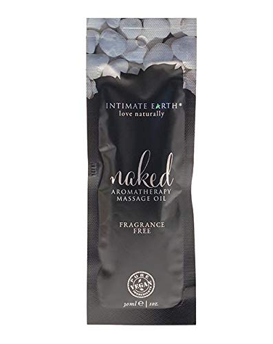 (D) Intimate Earth Naked Unsce Massage Oil Foil Sachet 1Oz