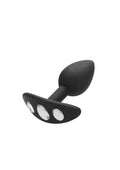 OUCH! PLUG ANAL DIAMANTE REGULAR - NEGRO