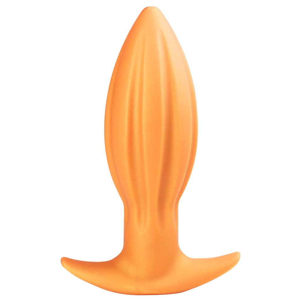 Ultral Soft Butt Plug, Flexible Liquid Silicone Anal Plug Prostate Massage G-spot Stimulator Anal Trainer Kit for Beginner Advan