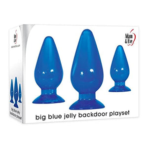 (Wd) Adam & Eve Big Blue Jelly Backdoor Playset