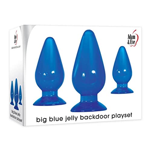 (Wd) Adam & Eve Big Blue Jelly Backdoor Playset