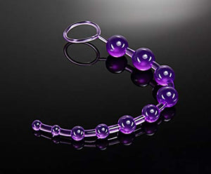 Eden Basic Beads - 12 Inch Long Silicone Anal Bead for Smooth & Seamless Anal Training - Graduated Beads Up to 1 '' Maximum Widt
