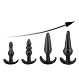 Anal Plug Set 4 PCS Training Kit Butt Plug Anus Stimulation Sex Toys for Men Women(Lube Included)