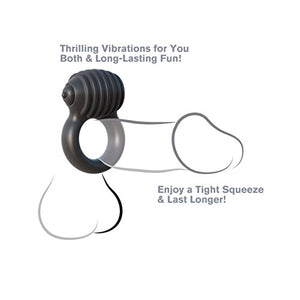 Pipedream Fantasy C-Ringz Blackjack Power Ring Dildo, Black, 1 Pound